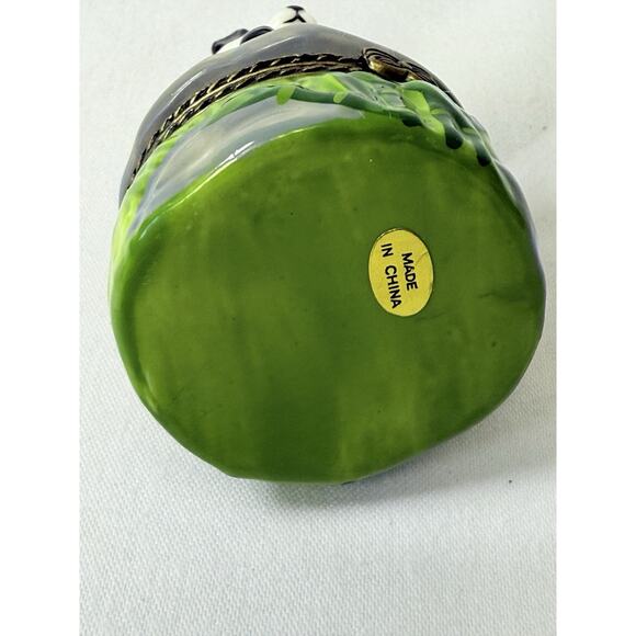 Panda With Baby Trinket Box With Panda Trinket - Picture 7 of 9